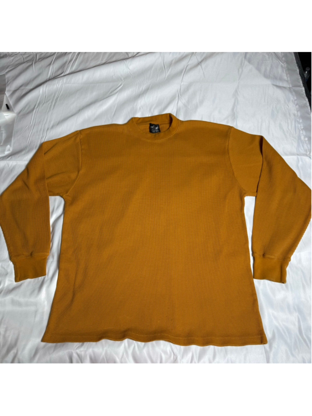 Men's Harlem Long Sleeve Tee 3XL Mustard Orange